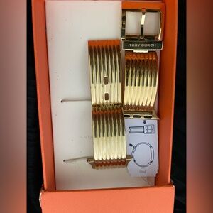 Tory Burch gold-colored Apple Watch strap